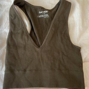 BROWN GARAGE TANK TOP